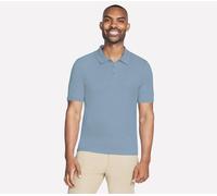 Skechers Uomo Off Duty Polo in Blu/Porpora, Taglia Largo