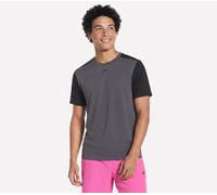 Skechers Uomo Pace Maglietta in Nero/Carbone, Taglia Medio