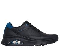 Skechers Uomo Premium Leather UNO Icon - Idolizer Sneaker in Nero, Taglia 42