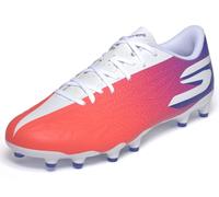 Skechers Uomo Razor 2 Academy Scarpe da Calcio per Erba artificale, White/Blue/Pink, 42 EU