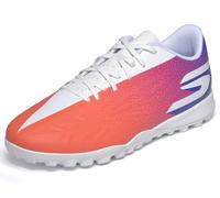 Skechers Uomo Razor 2 Academy Scarpe da Calcio per Turf, White/Blue/Pink, 42 EU