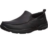 Skechers Uomo Relaxed Fit Harper - Scarpe Forde in Pelle Nera