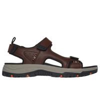 Skechers Uomo Relaxed Fit: Prewitt - Rigdon Sandali in Marrone/Nero, Taglia 42, Vegan