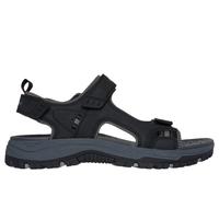 Skechers Uomo Relaxed Fit: Prewitt - Rigdon Sandali in Nero, Taglia 40, Vegan