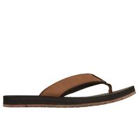Skechers Uomo Relaxed Fit: Quill - Board View Sandali in Marrone, Taglia 45
