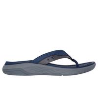Skechers Uomo Relaxed Fit: Silva - Falco Sandali in Blu Navy Blue, Taglia 46, Vegan