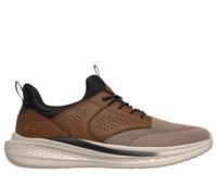 Skechers Uomo Relaxed Fit: Slade - Breyer Sneaker in Marrone/Ocra, Taglia 48.5, Vegan