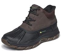 Skechers Respected Swamper, Stivali alla Moda Uomo, Chocolate Leather/Duraleather/Black Trim, 45 EU