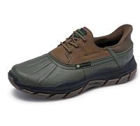 Skechers Uomo Respected Tanzier Slip-in ALLENATRICE | Casual, Slip-in, impermeabile, vestibilità rilassata, memory foam raffreddata ad aria, gomma Goodyear, scarpa da pioggia