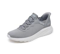 Skechers Uomo Scarpe da Ginnastica Hands-Free Slip-in Bobs Squad Chaos Daily Hype, Gray Knit, 41 EU