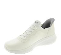 Skechers Uomo Scarpe da Ginnastica Hands-Free Slip-in Bobs Squad Chaos Daily Hype, off White Knit, 44 EU