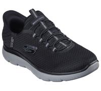 Skechers Uomo Summits High Range Scarpe da Ginnastica, Black Mesh/Charcoal, 48.5 EU