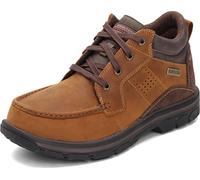 Skechers Uomo Segment Melego Pelle Chukka Stivale Impermeabile, Marrone scuro, 9.5 Wide
