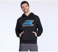 Skechers Uomo SKECH-SWEATS Nitro felpa con cappuccio in Nero, Taglia Medio