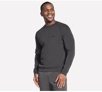 Skechers Uomo SKECHCLOUD Elevate Crew in Nero/Carbone, Taglia Largo