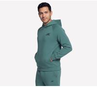 Skechers Uomo SKECHCLOUD Elevate felpa con cappuccio in Grigio/Oliva, Taglia XL