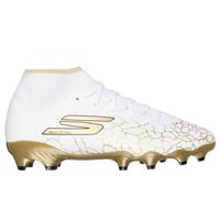 Skechers Uomo SKX_1.5 High Academy FG Shoes in Bianco/Nero/Oro, Taglia 45