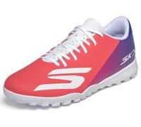 Skechers Uomo SKX_2 Academy Turf Scarpe da Calcio, White/Blue/Pink, 44.5 EU