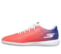 Skechers Uomo SKX_2 Club Scarpe da Calcio per Campo Coperto, White/Blue/Pink, 38.5 EU