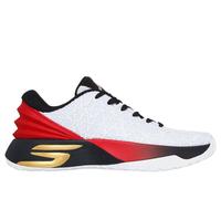 Skechers Uomo SKX JE1 Sneaker in Bianco/Nero/Rosso, Taglia 43.5, Vegan