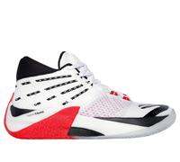 Skechers Uomo SKX REIGN Sneaker in Bianco/Rosso/Nero, Taglia 44, Vegan, Hyper Burst