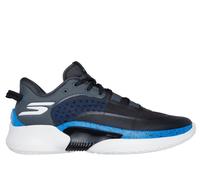 Skechers Uomo SKX RESAGRIP Sneaker in Grigio/Blu, Taglia 44, Hyper Burst