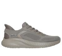 Skechers Uomo Slip-ins: BOBS Sport Squad Chaos - Solid Step Sneaker in Oliva, Taglia 45, Vegan, Lavabile in lavatrice