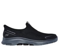 Skechers Uomo Slip-ins: GO WALK 7 - Easy On Evolution Shoes in Nero/Carbone, Taglia 40, Vegan