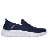 Skechers Uomo Slip-ins: GO WALK FLEX - No Hands Slip-On Shoes in Blu Navy Blue, Taglia 40