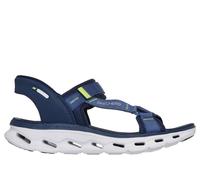 Skechers Uomo Slip-ins: GO WALK Glide-Step 2.0 Sandali - Gerry in Blu Navy Blue/Lime, Taglia 42.5, Vegan