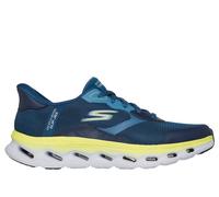 Skechers Uomo Slip-ins: GO WALK Glide-Step 2.0 - Zac Sneaker in Blu/Lime, Taglia 40, Vegan, Lavabile in lavatrice