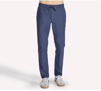 Skechers Uomo Slip-ins: GO WALK Premium Pantaloni in Carbone/Blu Navy Blue, Taglia Piccolo
