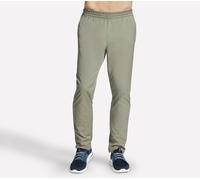 Skechers Uomo Slip-ins Pantaloni Downtown Classic in Oliva/Grigio, Taglia Medio
