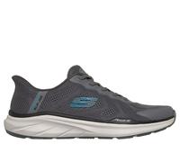 Skechers Uomo Slip-ins Relaxed Fit: Equalizer 6.0 - Durran Sneaker in Carbone/Blu, Taglia 39.5, Vegan, Lavabile in lavatrice