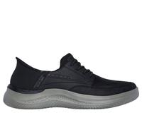 Skechers Uomo Slip-ins Relaxed Fit: Hasting - Rory Slip-On Shoes in Nero, Taglia 40