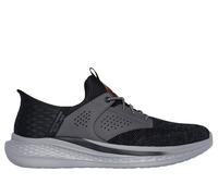 Skechers Uomo Slip-ins Relaxed Fit: Slade - Caster Sneaker in Nero/Grigio, Taglia 39.5, Vegan