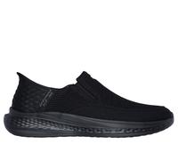 Skechers Uomo Slip-ins Relaxed Fit: Slade - Deacon Sneaker in Nero, Taglia 42, Vegan, Lavabile in lavatrice