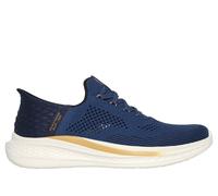 Skechers Uomo Slip-ins Relaxed Fit: Slade - Quinto Sneaker in Blu, Taglia 43, Vegan, Lavabile in lavatrice