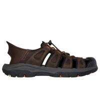 Skechers Uomo Slip-ins Relaxed Fit: Tresuomo - Norvick Sandali in Cioccolato, Taglia 42