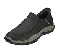 Skechers Uomo - SLIP-INS RESPECTED Nero in Pelle e Tessuto - 46 EU