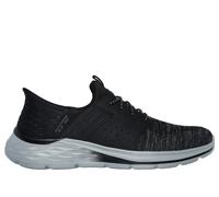 Skechers Garner Newick, Slip-On Uomo, Tessuto Sintetico Nero, 47.5 EU