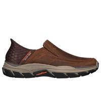 Skechers Respected Elgin Scarpe da Mocassino in Pelle Marrone Scuro da Uomo - EUR 43