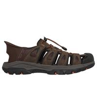 Skechers USA Men's Men's Tresmen-Norvick Fisherman Sandal, Chocolate, 9 X-Wide