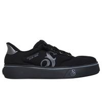 Skechers Uomo Slip-ins Snoop Dogg: Street Lounge - Kickin' Back Sneaker in Nero, Taglia 47.5, Vegan