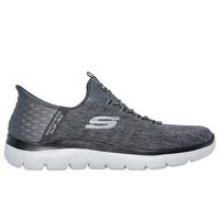 Skechers Uomo Slip-ins: Summits - Key Pace Sneaker in Carbone/Nero, Taglia 47.5 Wide , Vegan