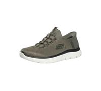 Skechers Uomo Summits High Range Scarpe da Allenamento, Olive Mesh/Black Trim, 46 EU