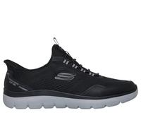 Skechers Uomo Slip-ins: Summits - Top Rate Sneaker in Nero/Carbone, Taglia 45, Vegan, Lavabile in lavatrice