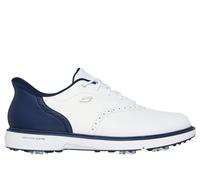 Skechers Uomo Slip-ins Waterproof: GO GOLF Prestige Shoes in Bianco/Blu Navy Blue, Taglia 45, Arch Fit
