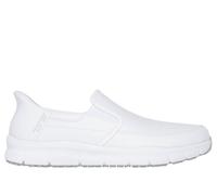 Skechers Uomo Slip-ins Work: Nampa - Broxtin Sneaker in Bianco, Taglia 43