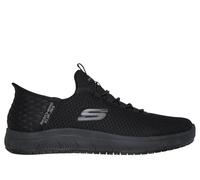 Skechers Uomo Slip-ins Work Slip Resistant: Summits - Colsin Sneaker in Nero, Taglia 39.5 Wide